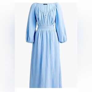 J.Crew Scoop Neck Gauze Dress